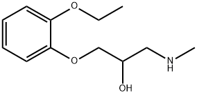 1-(2-乙氧基苯氧基)-3-(甲氨基)丙-2-醇 结构式