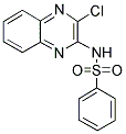 N-(3-CHLOROQUINOXALIN-2-YL)BENZENESULFONAMIDE 结构式