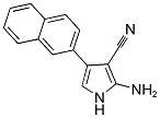 2-AMINO-4-(2-NAPHTHYL)-1H-PYRROLE-3-CARBONITRILE 结构式
