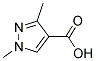 1,3-Dimethyl-1H-pyrazole-4-carboxylic acid 结构式