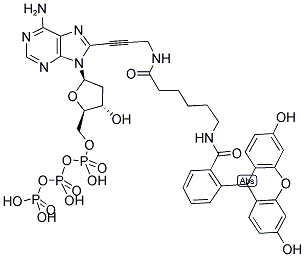 FLUORESCEIN-12-DATP 结构式