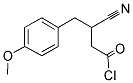 3-CYANO-3-(4-METHOXY-BENZYL)-PROPIONYL CHLORIDE 结构式