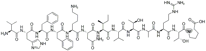 (ALA96)-MYELIN BASIC PROTEIN (87-99) (HUMAN, BOVINE, RAT) 结构式