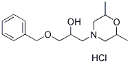 1-(BENZYLOXY)-3-(2,6-DIMETHYLMORPHOLIN-4-YL)PROPAN-2-OL HYDROCHLORIDE 结构式