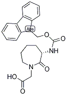 Fmoc-[3s]-3-amino-1-carboxymethylcaprolactame 结构式