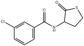 3-Chloro-N-(2-oxotetrahydro-3-thiophenyl)benzenecarboxamide 结构式