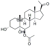 PREGNAN-3-ALPHA, 5-ALPHA, 6-BETA-TRIOL-20-ONE 6-ACETATE 结构式