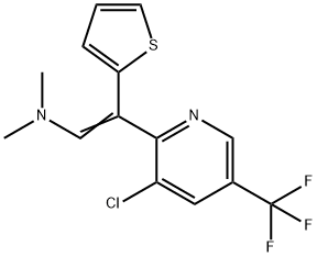 2-[3-CHLORO-5-(TRIFLUOROMETHYL)-2-PYRIDINYL]-N,N-DIMETHYL-2-(2-THIENYL)-1-ETHYLENAMINE 结构式