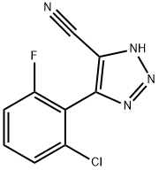 5-(2-氯-6-氟苯基)-2H-1,2,3-三唑-4-甲腈 结构式