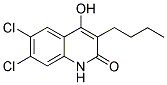 3-BUTYL-6,7-DICHLORO-4-HYDROXYQUINOLIN-2(1H)-ONE 结构式