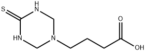 4-(4-THIOXO-1,3,5-TRIAZINAN-1-YL)BUTANOIC ACID 结构式