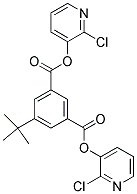 DI(2-CHLORO-3-PYRIDYL) 5-(TERT-BUTYL)ISOPHTHALATE 结构式