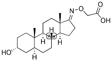 5-ALPHA-ANDROSTAN-3-ALPHA-OL-17-ONE CARBOXYMETHYLOXIME 结构式