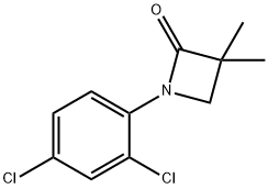 1-(2,4-DICHLOROPHENYL)-3,3-DIMETHYL-2-AZETANONE 结构式