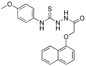 1-(2-(1-NAPHTHOXY)ACETYL)-4-(4-METHOXYPHENYL)-3-THIOSEMICARBAZIDE 结构式