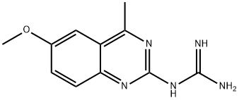N-(6-甲氧基-4-甲基-喹唑啉-2-基)-胍 结构式