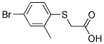 (4-BROMO-2-METHYL-PHENYLSULFANYL)-ACETIC ACID 结构式