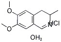 6,7-DIMETHOXY-3-METHYL-3,4-DIHYDROISOQUINOLINE HYDROCHLORIDE SESQUIHYDRATE 结构式