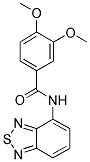 N-2,1,3-BENZOTHIADIAZOL-4-YL-3,4-DIMETHOXYBENZAMIDE 结构式