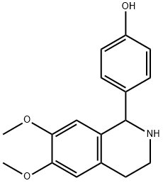 4-(6,7-DIMETHOXY-1,2,3,4-TETRAHYDRO-ISOQUINOLIN-1-YL)-PHENOL 结构式