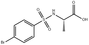 2-([(4-BROMOPHENYL)SULFONYL]AMINO)PROPANOIC ACID 结构式