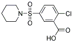 2-CHLORO-5-(PIPERIDIN-1-YLSULFONYL)BENZOIC ACID 结构式