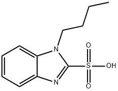 1-丁基-1H-苯并咪唑-2-磺酸 结构式