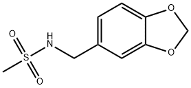 N-(苯并[D][1,3]二氧戊环-5-基甲基)M乙烷磺酰胺 结构式