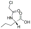 2-[(2-CHLOROACETYL)AMINO]PENTANOIC ACID 结构式