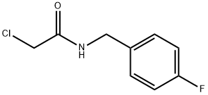 2-氯-N-[(4-氟苯基)甲基]乙酰胺 结构式