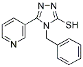 4-BENZYL-5-PYRIDIN-3-YL-4H-[1,2,4]TRIAZOLE-3-THIOL 结构式