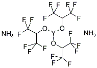 YTTRIUM HEXAFLUOROISOPROPOXIDE-DIAMMONIA COMPLEX 结构式