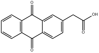 2-(9,10-DIOXO-9,10-DIHYDRO-2-ANTHRACENYL)-ACETIC ACID 结构式