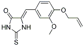 (5Z)-5-[4-(Allyloxy)-3-methoxybenzylidene]-2-thioxoimidazolidin-4-one 结构式
