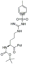 BOC-L-精氨酸键合 PAM 树脂 结构式