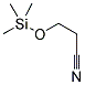 3-TRIMETHYLSILYLHYDROXYPROPIONITRILE 结构式