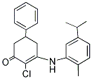 2-CHLORO-3-((2-METHYL-5-(ISOPROPYL)PHENYL)AMINO)-5-PHENYLCYCLOHEX-2-EN-1-ONE 结构式