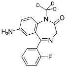 7-AMINOFLUNITRAZEPAM-(N-METHYL-D3) 结构式