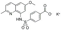 4-(6-METHOXY-8-QUINALDINYL-AMINOSULFONYL)BENZOIC ACID POTASSIUM SALT 结构式