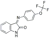 3-((4-(TRIFLUOROMETHOXY)PHENYL)IMINO)INDOLIN-2-ONE 结构式