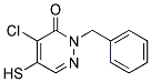 2-BENZYL-4-CHLORO-5-MERCAPTO-2,3-DIHYDROPYRIDAZIN-3-ONE 结构式