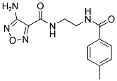 4-AMINO-N-{2-[(4-METHYLBENZOYL)AMINO]ETHYL}-1,2,5-OXADIAZOLE-3-CARBOXAMIDE 结构式