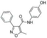 N-(4-HYDROXYPHENYL)(5-METHYL-3-PHENYLISOXAZOL-4-YL)FORMAMIDE 结构式