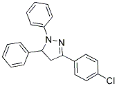 3-(4-CHLOROPHENYL)-1,5-DIPHENYL-4,5-DIHYDRO-1H-PYRAZOLE 结构式