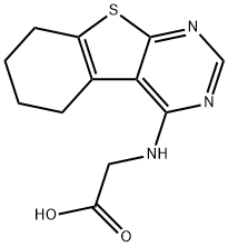 (5,6,7,8-TETRAHYDRO-BENZO[4,5]THIENO[2,3-D]PYRIMIDIN-4-YLAMINO)-ACETIC ACID 结构式