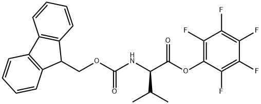 N-[芴甲氧羰基]-D-缬氨酸五氟苯基酯 结构式