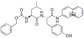 Cbz-L-Leu-L-Tyr-beta-naphthylamide 结构式