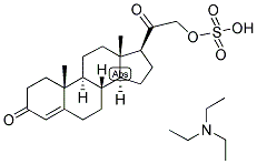 4-PREGNEN-21-OL-3,20-DIONE SULPHATE, TRIETHYL AMMONIUM SALT 结构式