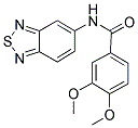 N-(2,1,3-BENZOTHIADIAZOL-5-YL)-3,4-DIMETHOXYBENZAMIDE 结构式