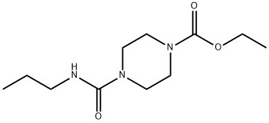 ETHYL 4-(N-PROPYLCARBAMOYL)PIPERAZINECARBOXYLATE 结构式